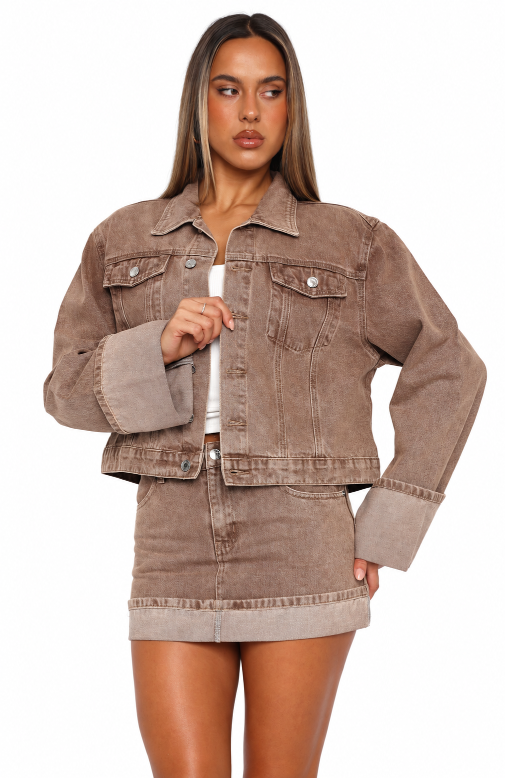 Denim Jacket Tan Wash
