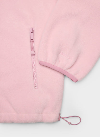 Pale Pink Sherpa Half-Zip Pullover