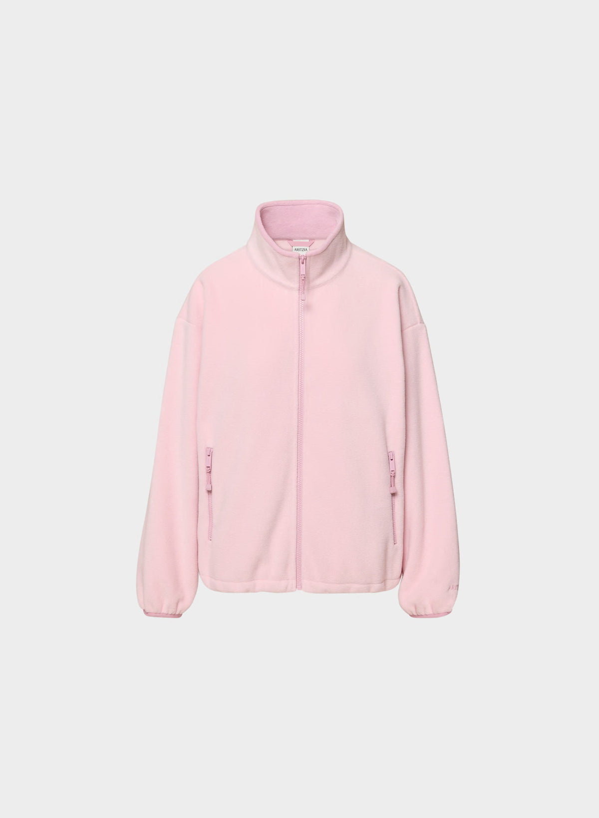 Pale Pink Sherpa Half-Zip Pullover